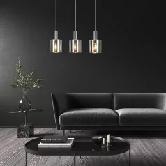   Rábalux 5250 Donati beltéri függeszték, króm, E27, 3x60W