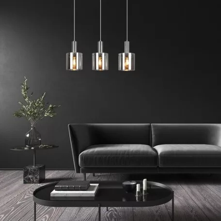 Rábalux 5250 Donati beltéri függeszték, króm, E27, 3x60W