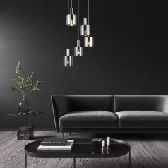   Rábalux 5251 Donati beltéri függeszték, króm, E27, 5x60W