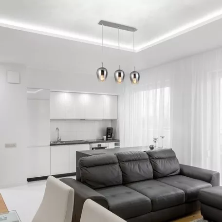 Rábalux 5253 Petunia beltéri függeszték, króm, E27, 3x60W