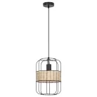 Rábalux 5283 Indiana beltéri függeszték, matt fekete, 1xE27, 40W