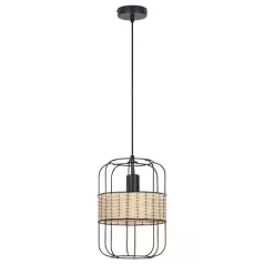   Rábalux 5283 Indiana beltéri függeszték, matt fekete, 1xE27, 40W