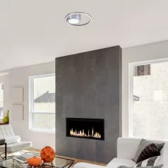   Rábalux 5289 Sirius beltéri mennyezeti lámpa, kör, króm, 20W, D30cm