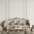 Rábalux 5303 Hestia beltéri függeszték, króm, E14, 4x40W