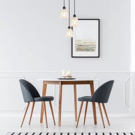 Rábalux 5333 Jarina beltéri függeszték, fekete, E27, 3x40W