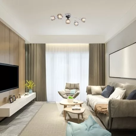 Rábalux 5349 Tamara beltéri mennyezeti lámpa, króm,E14, 5x40W