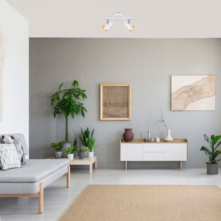 Rábalux 5355 Konrad beltéri spotlámpa, fehér, GU10, 2x50W