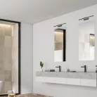 Rábalux 5732 John beltéri fürdőszobai lámpa, fekete, 12W, L49, IP44