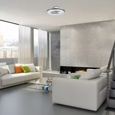 Rábalux 6858 Dalfon beltéri mennyezeti lámpa, ezüst, 40W