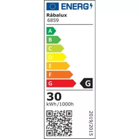 Rábalux 6859 Dalfon beltéri mennyezeti lámpa, ezüst, 30W