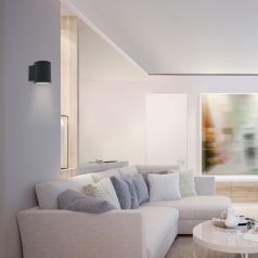   Rábalux 7020 Kaunas beltéri fali lámpa, cső, matt fekete, 1xG9