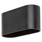 Rábalux 7023 Kaunas beltéri fali lámpa, ovál, matt fekete, 1xG9