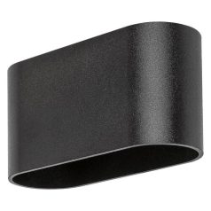   Rábalux 7023 Kaunas beltéri fali lámpa, ovál, matt fekete, 1xG9