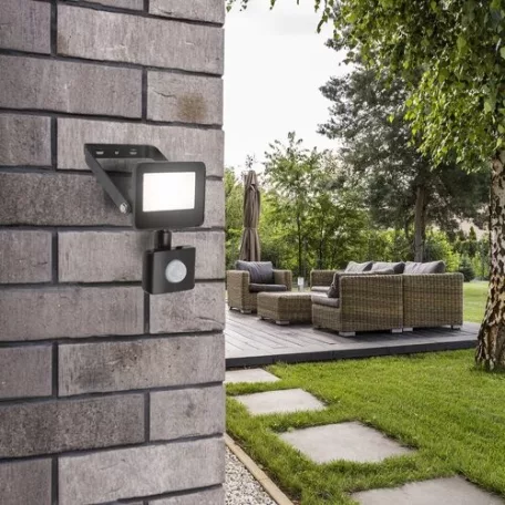 Rábalux 7066 Flood reflektor, szenzoros, fekete, 10W