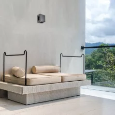   Rábalux 7317 Lippa kültéri fali lámpa, fekete, 4 fénysugár, 6W