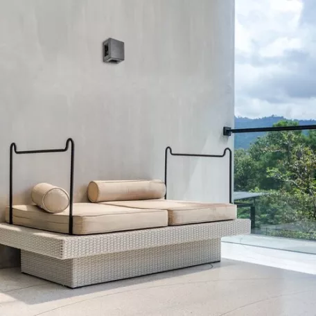 Rábalux 7317 Lippa kültéri fali lámpa, fekete, 4 fénysugár, 6W