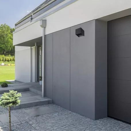 Rábalux 7396 Solin kültéri fali lámpa, matt fekete, G9, 1x42W, 10cm