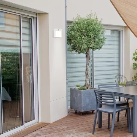 Rábalux 7479 Balimo kültéri fali lámpa, mozgásérzékelő, fehér, 12W