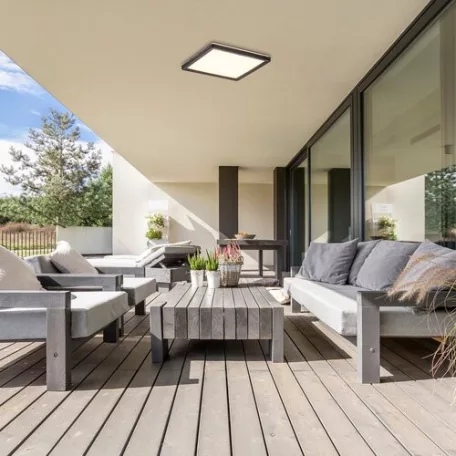 Rábalux 7775 Inverness kültéri WIFI mennyezeti lámpa, szögletes, 15W