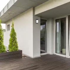   Rábalux 7796 Opole kültéri fali lámpa, matt fekete, E27, 1x12W