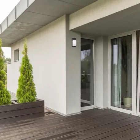 Rábalux 7796 Opole kültéri fali lámpa, matt fekete, E27, 1x12W