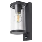 Rábalux 7892 Silistra kültéri fali lámpa, szenzor, antracit, E27, 1X60W