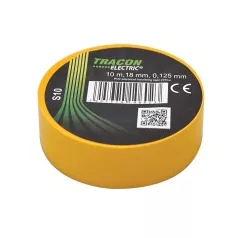 Tracon S10 Szigetelő szalag 10mx19mm sárga
