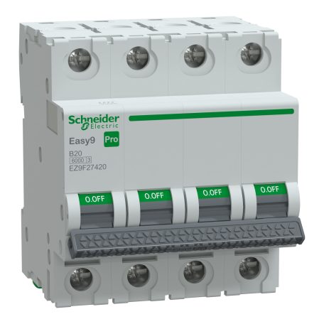 Schneider EZ9F27420 EASY9 PRO kismegszakító 4P/B/20A 6kA