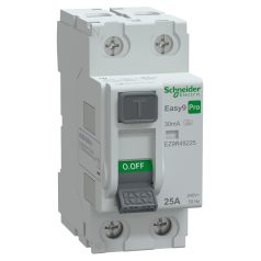   Schneider EZ9R49225 EASY9 PRO Áram-védőkapcsoló (FI-relé) 2P/25A 30mA A