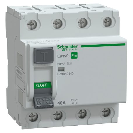 Schneider EZ9R49440 EASY9 PRO Áram-védőkapcsoló (FI-relé) 4P/40A 30mA A