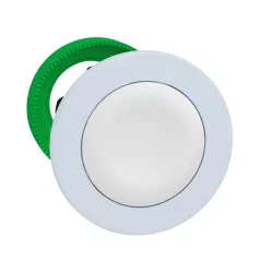 Schneider ZB5FH01C1 Harmony panelbe süllyesztett műanyag nyomógomb fej, Ø30, fehér, fehér perem