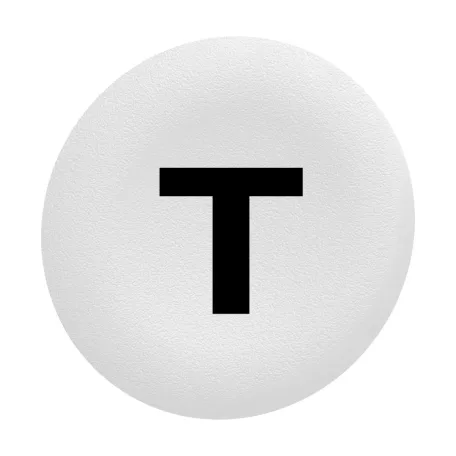 Schneider ZBAF145 Harmony Ø30 panelbe süllyesztett nyomógomb tető, fehér, "T"