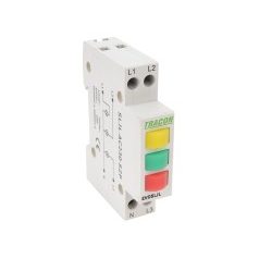   Tracon SLJL-AC230-SZP LED-es jelzőlámpa 3x230 V sárga, zöld, vörös