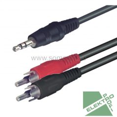 Somogyi Elektronic A 49-10 3,5st d-2RCA d 10m kábel #