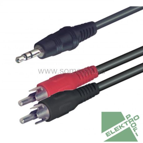 Somogyi Elektronic A 49-10 3,5st d-2RCA d 10m kábel @