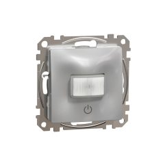   Schneider SDD113386 SEDNA WISER Mozgásérzékelő, nyomógombos fényerőszabályzóval, 160°, alumínium