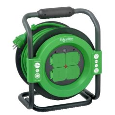   Schneider IMT33147 THORSMAN Kábeldobos hosszabbító, 1.5x25m, 4x2P+F aljzattal, IP44