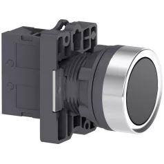   Schneider XA2EA21 Harmony Easy Series  Ø22 Nyomógomb, visszatérő, fekete, 1NO
