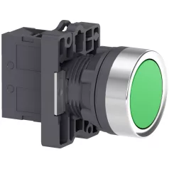   Schneider XA2EA31 Harmony Easy Series  Ø22 Nyomógomb, visszatérő, zöld, 1NO