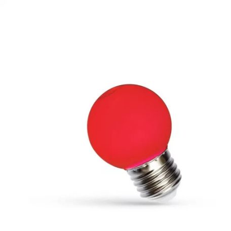 WOJ11795 LED kisgömb, piros, E27, 230V, 1W