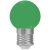 WOJ11796 LED kisgömb, zöld, E27, 1W, 230V