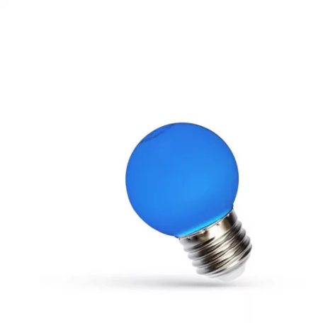 WOJ11797 LED kisgömb, kék , E27, 1W, 230V