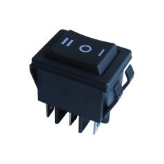 Tracon TES-52-2 Készülékkapcsoló 250VAC 16(6)A fekete, I-0-II