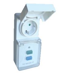   Tracon TFGA-4 FI kapcsoló 2P/ 16A 30mA/AC csatlakozódugó Csapfedeles