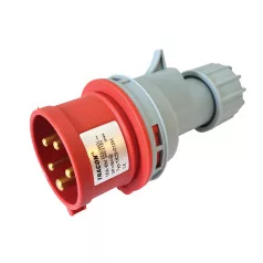   Tracon TICS-015H Ipari csatlakozó dugó, külső tömítőszelencével 16A, 400V, 3P+N+E, 6h, IP44