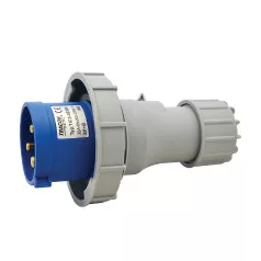   Tracon TICS-0232H Ipari csatlakozó dugó, fokozott védelemmel 32A, 250V, 2P+E, 6h, IP67