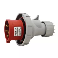   Tracon TICS-0252H Ipari csatlakozó dugó, fokozott védelemmel 32A, 400V, 3P+N+E, 6h, IP67