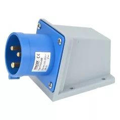   Tracon TICS-523 Felületre szerelhető ipari csatlakozó dugó 32A, 250V, 2P+E, 6h, IP44
