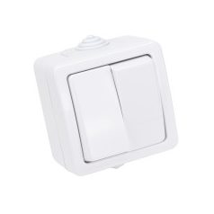   Tracon TR-PH05-2 Falon kívüli 2-áramkörös kapcsoló 10AX/250VAC, IP54, (2x101)