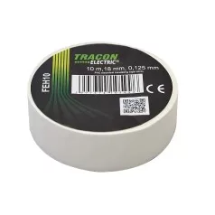 Tracon FEH10 Szigetelőszalag 10mx19mm fehér